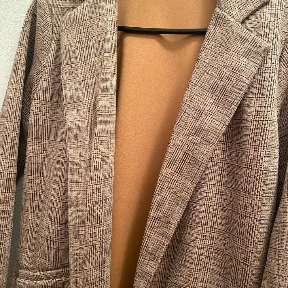 Have Tan Plaid Women's Blazer